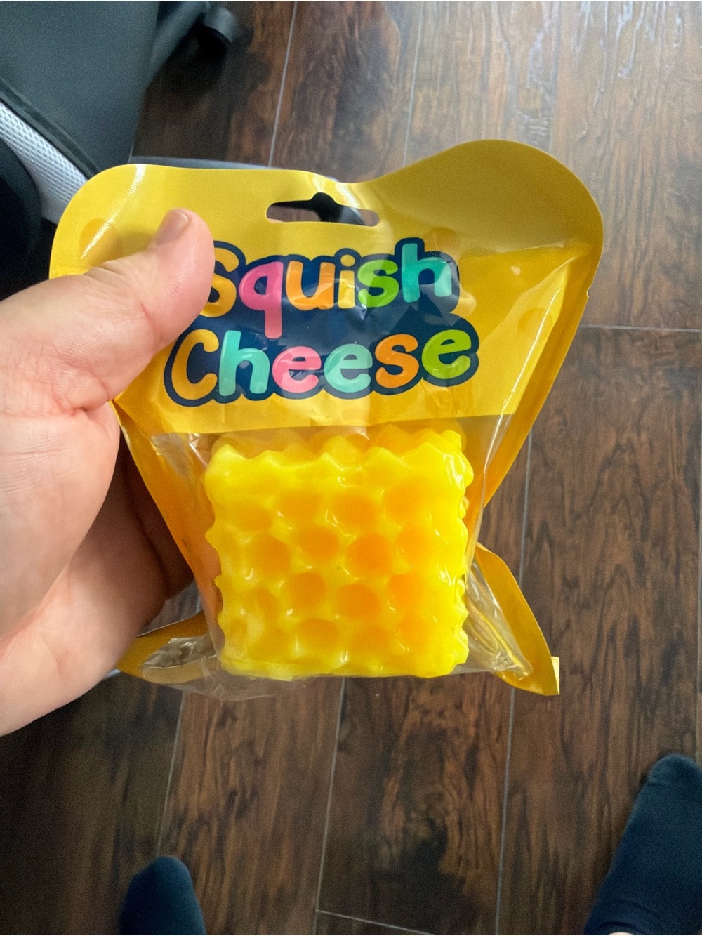 Squish Cheese Yellow Kids Sensory Squishy Toy FAST SHIPPING